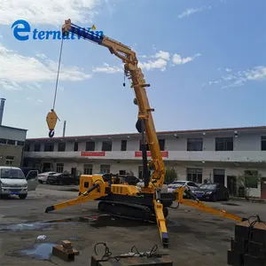 صنع في الصين 16.8 m العنكبوت الزاحف رافعة البناء رافعة صغيرة رافعات مع قدرة 5 طن