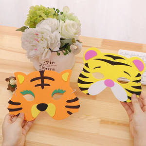 <span class=keywords><strong>Masque</strong></span> d'animal <span class=keywords><strong>lion</strong></span> en mousse EVA bon marché pour enfants, costume de déguisement pour Halloween et Noël - Product Image 3