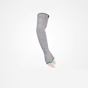<span class=keywords><strong>Dplus</strong></span> Manche grise résistante aux coupures Protection des bras en fibre tricotée résistante aux coupures - Product Image 4