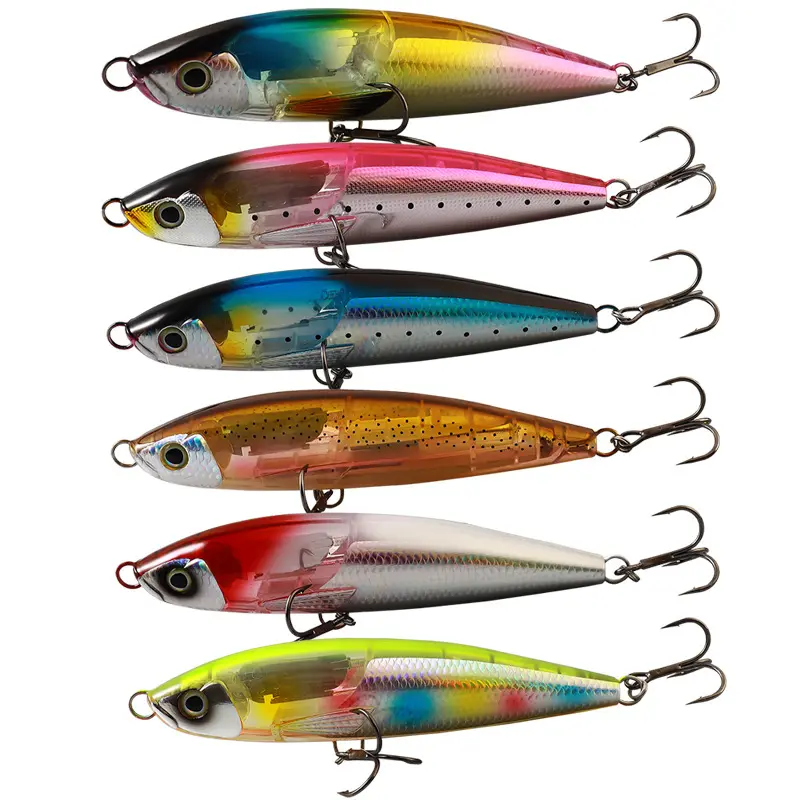 Yeni OEM 19cm 84g flaş 3D gözler yüzen uzun döküm Tuna Marlin Sailfish balıkçılık Lure kalem yem