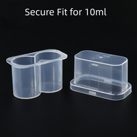 Boîtes de flacons de peptides en plastique PP transparent imperméable à 2 compartiments, 3 ml et 10 ml, en matériaux recyclés, pour produits chimiques, cosmétiques et soins de la peau, vente en gros