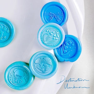 Mini sellos de cera grabados con láser, puntas de cobre, serie linda, para decoración de diarios, regalo. - Product Image 4