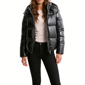 Manteau d'hiver à capuche en coton épais, couleur unie, résistant au froid, vêtements en coton haut de gamme, vêtements d'extérieur pour femmes, mode - Product Image 6