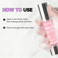 Nettoyant moussant G PDRN à la niacinamide rose, nettoyant moussant doux, micro-mousse pour le visage, peau sensible, apaisant, réparation de la barrière