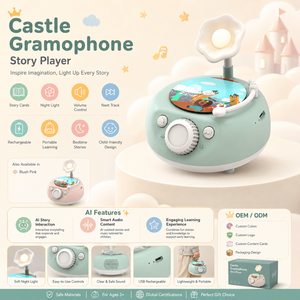 OEM Plastic Children's Story Teller Record Player Educational <b>Music</b> Phonograph Story Machine for 2-4 Year Olds Factory - Product Image 2