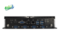 Mini PC Sin Ventilador Intel Core I7 7600U I5 7200U 4USB3.0 Pantalla Dual VGA HDMI Controlador Industrial para Sistemas de Visión Artificial 24/7