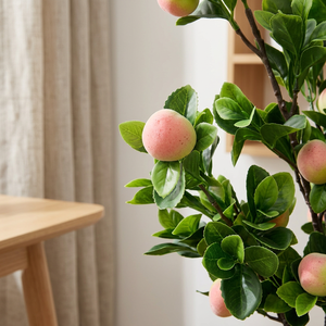 Árbol <span class=keywords><strong>de</strong></span> Melocotón Artificial en Maceta, Bonsái <span class=keywords><strong>de</strong></span> Flores Rosadas Artificiales para Decoración <span class=keywords><strong>de</strong></span> Hogar, Oficina, Boda, Árbol <span class=keywords><strong>de</strong></span> Flores Artificiales <span class=keywords><strong>de</strong></span> Interior - Product Image 2