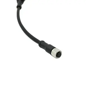 Connecteur étanche IP67 M12 8 broches vis électrique Ip67 câble prise femelle pour l'automatisation industrielle - Product Image 2