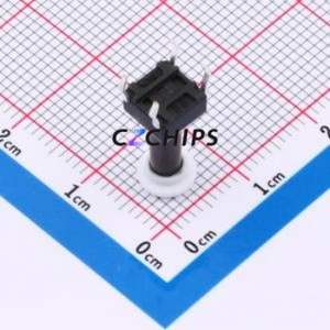 TSA06131-150B332CA-003E Tactile Switch Through hole-4P,6.1x6.1mm Switch Single Pole Single Throw Round Button 1.8N 6.1mm - Product Image 2