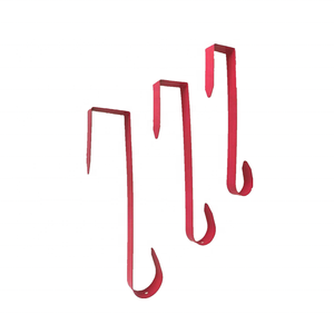 Porte-couronne de porte en fer robuste avec revêtement en poudre pour l'affichage intérieur/extérieur, crochets pour <span class=keywords><strong>guirlande</strong></span> de Noël, Saint-Valentin - Product Image 6