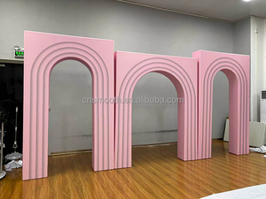 Copertura per Arco <span class=keywords><strong>Rosa</strong></span> Liscia in Spandex Elastico per Eventi e Banchetti, <span class=keywords><strong>Sfondo</strong></span> per Decorazioni di Baby Shower e Feste di Compleanno - Product Image 4