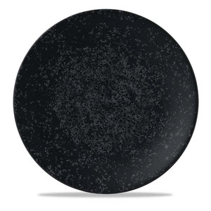 Caldera <b>Black</b> Flat <b>Plate</b> 27 cm Churchill Shades Zccamc271 - Product Image 1