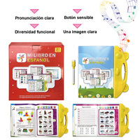 Buku elektronik pendidikan prasekolah anak, buku belajar bahasa Spanyol untuk anak usia 2-4 tahun interaktif Digital