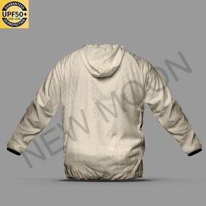 Custom Logo Solid Color Windbreaker <b>Jacket</b> <b>Men</b> <b>Thin</b> Lightweight UV Protection Water Resistant Outdoor Casual Clothing - Product Image 6