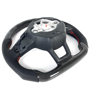 Accesorios de Interior de coche volante de fibra de carbono para <span class=keywords><strong>Volkswagen</strong></span> GTI Golf Mk7 Polo GTS GTD <span class=keywords><strong>GTE</strong></span> R <span class=keywords><strong>Passat</strong></span> CC R-Line - Product Image 4