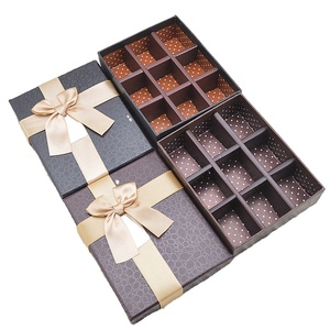 Tùy chỉnh Đẹp Giấy Bao Bì Hộp Sô Cô La với Bow - Product Image 6