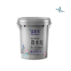 Blue Kingfisher Building Decoration Soft Touch Interior Coating Sealant indoor Trowel Concrete Kit Floor Wall Paint Microcement