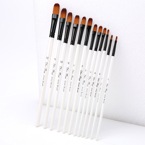 Set di forniture di pittura artistica su misura professionale spazzola per acquerello manico in legno per bambini artista pennello in Nylon per capelli - Product Image 2