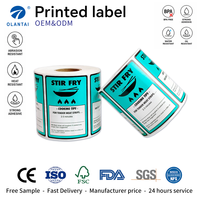 Autocollant de produit de vente au détail sur papier couché, logo de marque personnalisé, impression résistante à l'eau, image nette pour boîtes, bouteilles et bocaux