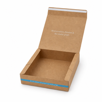 Boîte en papier kraft à prix de gros avec couvercle rabattable, base robuste, impression de logo, carton de présentation pour cadeaux d'entreprise