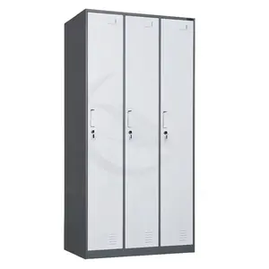 Xingyuan Factory Price 3 Doors Storage Steel Locker Changing Room Gym Locker Metal Storage Cabinet