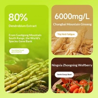 Boisson sportive à base de plantes Clean Label Wellness Shot Dendrobium Officinale Panax Ginseng 150 ml pour la récupération sportive sans caféine