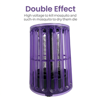 Lampe anti-moustiques électrique portable USB rechargeable et écologique MS07 en ABS, piège à insectes pour la maison et le bureau