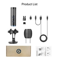 Micrófono USB Inalámbrico Profesional CG3 RGB para Grabación en Computadora, Micrófono de Condensador de Escritorio con Reducción de Ruido para Transmisión en Vivo y Juegos