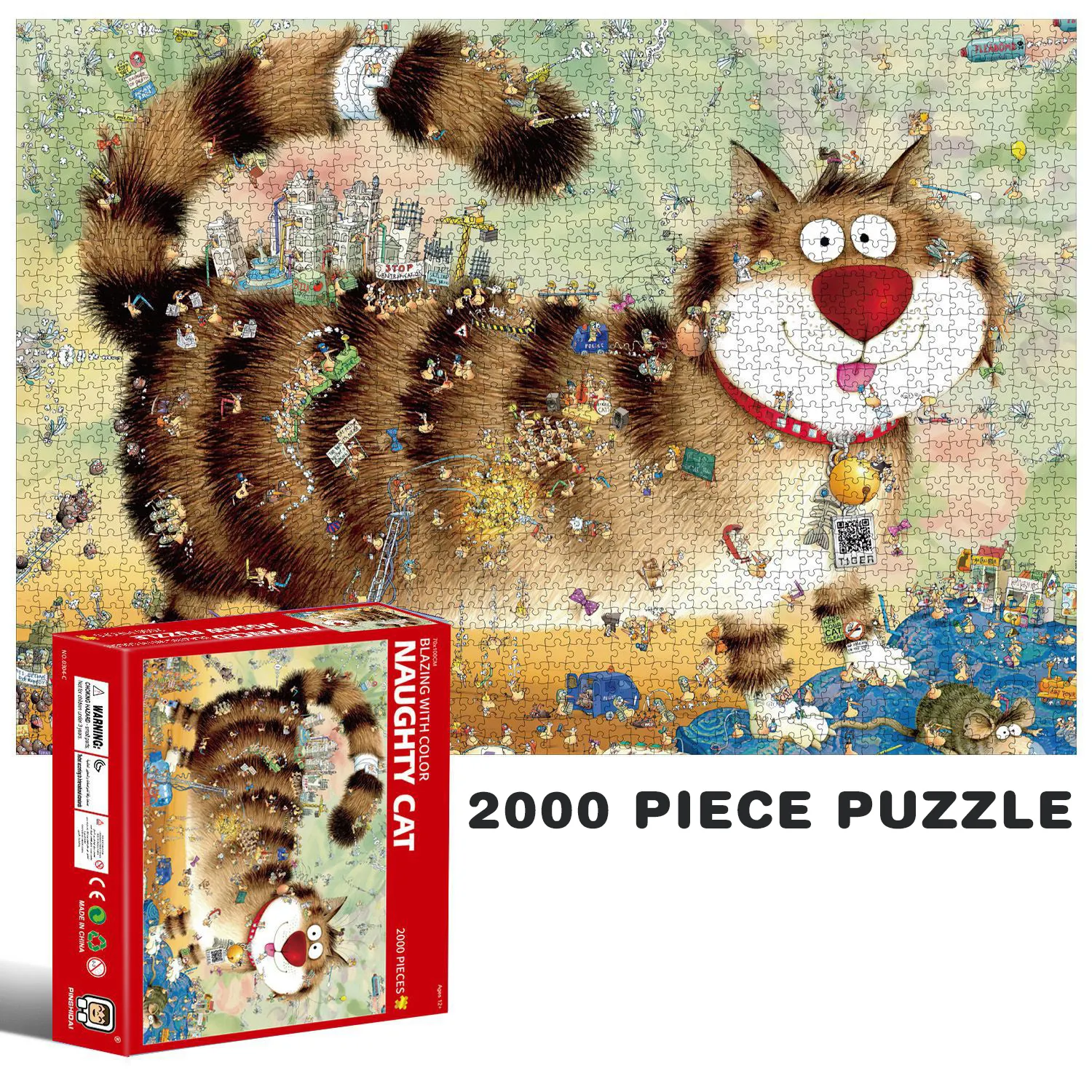 Customized 2000 Pieces Jigsaw Puzzle Interactive Brain Teaser Board Game Educational Toys Family Games For Adults Family Or Kids