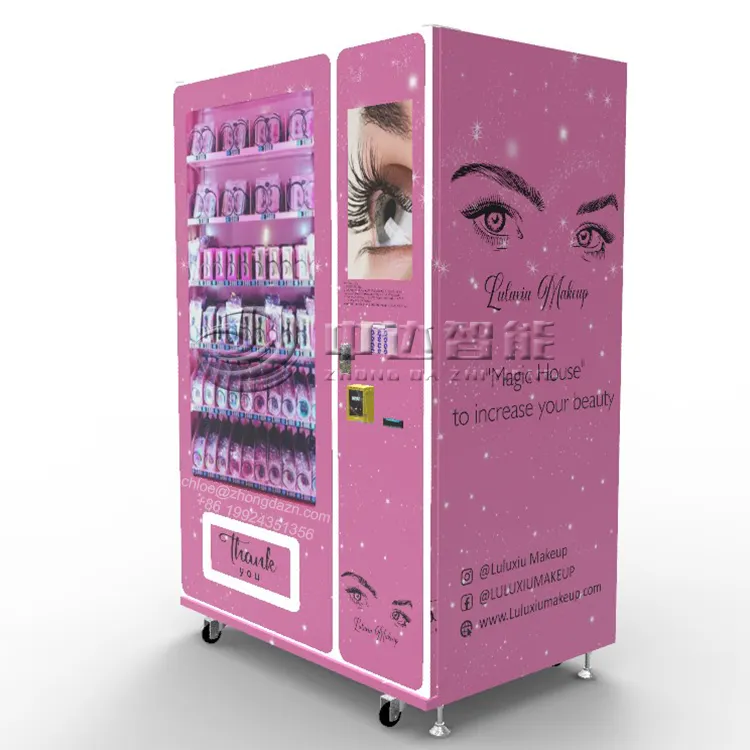 Hot Sale Smart 24 Hours Self-service Automatic Touch Screen Hair Lash Vending Machine For Shopping Mall