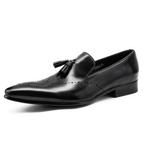 Zapatos de Vestir Formales para Hombre 2025 - Zapatos de Cuero Casuales de Negocios, Modernos, Transpirables, con Aumento de Altura, para Otoño y Bodas - Product Image 5