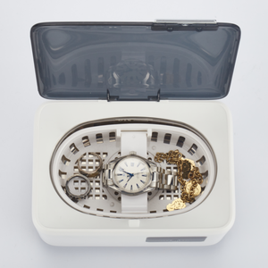 OEM Custom Mini portatile macchina da bagno ad ultrasuoni dentale sonico pulitore per dentiere gioielli orologi occhiali per uso domestico elettrico - Product Image 3