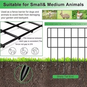 No Dig Welded Square Iron <b>Wire</b> Anti Rust Underground Dog Rabbit Animal Barrier Fence with PVC Coated <b>Wire</b> <b>Mesh</b> Stake - Product Image 4