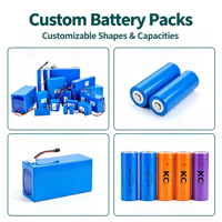 Batterie lithium-ion personnalisée CE KC FCC 3.7V 11.1V 18650 1S2P 2S1P 4S1P pour vélos électriques/trottinettes, longue autonomie, Li-ion