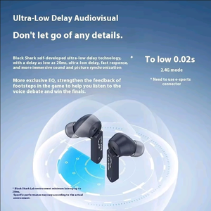 Black Shark JoyBuds Plus Wireless BT Earphone IPX5 Waterproof Active Noise Reduction 24h Life Time Latency <b>Gaming</b> Earbuds - Product Image 4