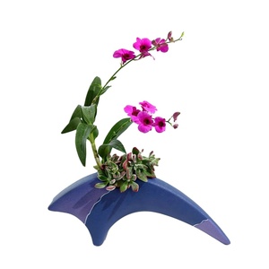 Kenzan style japonais Ikenobo <span class=keywords><strong>Ikebana</strong></span> <span class=keywords><strong>vase</strong></span> à fleurs pour art floral <span class=keywords><strong>céramique</strong></span> outil d'arrangement de fleurs - Product Image 6