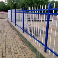 Clôture en fer forgé de jardin de 6 pieds fabriquée en Chine, soudée, en acier galvanisé, clôture en métal à piquets pour la sécurité des fermes