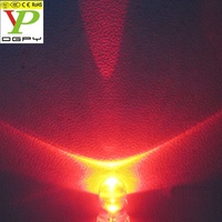 Diodes électroluminescentes LED rouges 3mm/5mm 620-630nm 660nm/730nm Led rouge lointain/Led rouge profond 1000pcs par sac (conforme CE et RoHS)