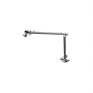 Brazo de extensión ajustable para cabezal de ducha, 16 pulgadas, cromado, forma de L, soporte de pared para cuarto de ducha - Product Image 1