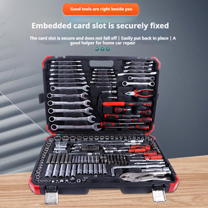 202 Mảnh Thép Không Gỉ Sửa Chữa Ô Tô Công Cụ Thiết Lập Bao Gồm Kết Hợp Kìm Ratchet Cờ Lê Tuốc Nơ Vít OEM Trường Hợp Hộp - Product Image 2