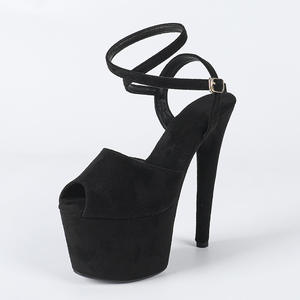 Sandalias de Plataforma Impermeables de Nuevo Estilo para Pole Dance, Sandalias Sexys de Tacón Alto para Mujer, Modelo de Pasarela, Parte Superior de Microfibra, Suela de Goma - Product Image 6