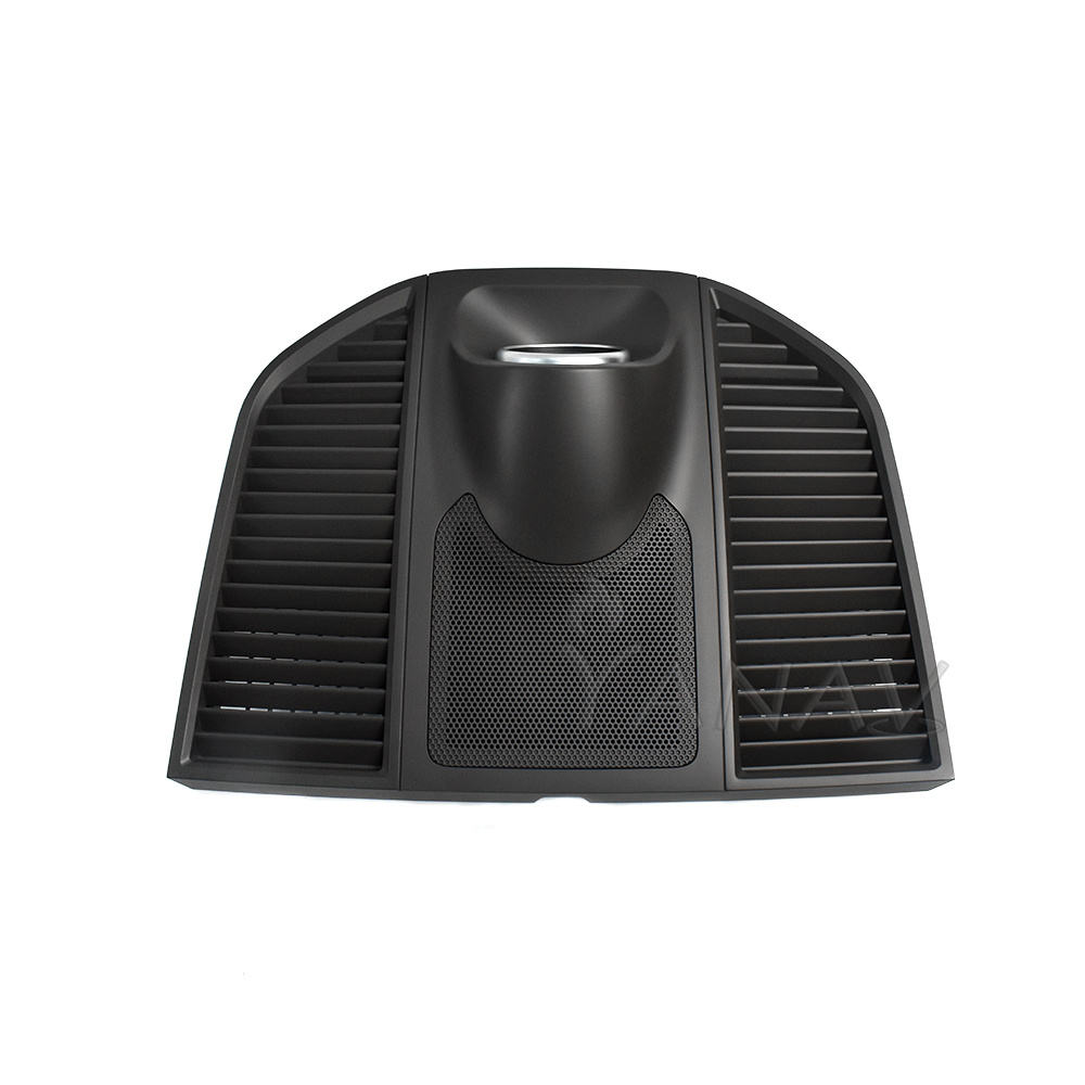 Black color panel with clock