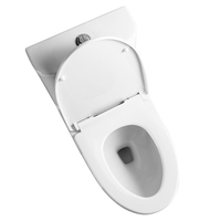 Empolo Moderne Une Pièce En Céramique Sanitaire Cuvette De Toilette Ensemble Blanc Lavage Siège De Chasse D'eau pour Salle De Bains Projet À Prix Économique