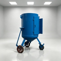 Machine de sablage humide à faible production de poussière pour usage industriel avec contrôle de l'eau pour la préparation des surfaces