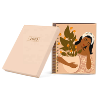 Vente en gros grand carnet B5 à spirale personnalisable couverture rigide journal scolaire mignon fleuriste journal papier à usage de bureau grande idée cadeau