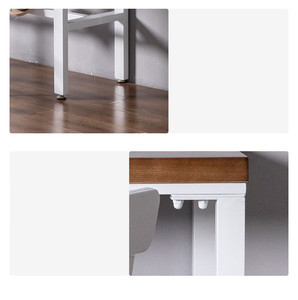 Ensemble de Table et <span class=keywords><strong>chaises</strong></span> de Bar industriel de haute qualité, ensemble de 2 tables de hauteur de Bar de <span class=keywords><strong>cuisine</strong></span> avec tabourets, cadre en acier, vente en gros - Product Image 6