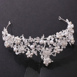 Diadème de mariée artisanal de luxe, de haute qualité, à fleurs, tendance Instagram, nouveau - Product Image 4