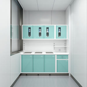 ตู้เก็บยาเหล็กที่ทนทานและทำความสะอาดง่าย พร้อมลิ้นชัก 4 ชั้น ติดผนัง ดีไซน์ทันสมัย สำหรับโรงเรียนทันตกรรมและโรงพยาบาล - Product Image 4