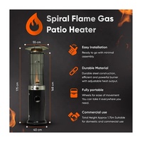 Offre Spéciale Chauffe-terrasse de forme ronde Chauffe-terrasse extérieur à granulés de prix inférieur professionnel