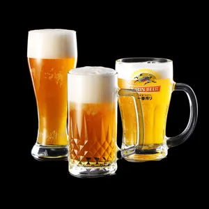 500 ml Large Lead Free Clear Beer Glass Mug